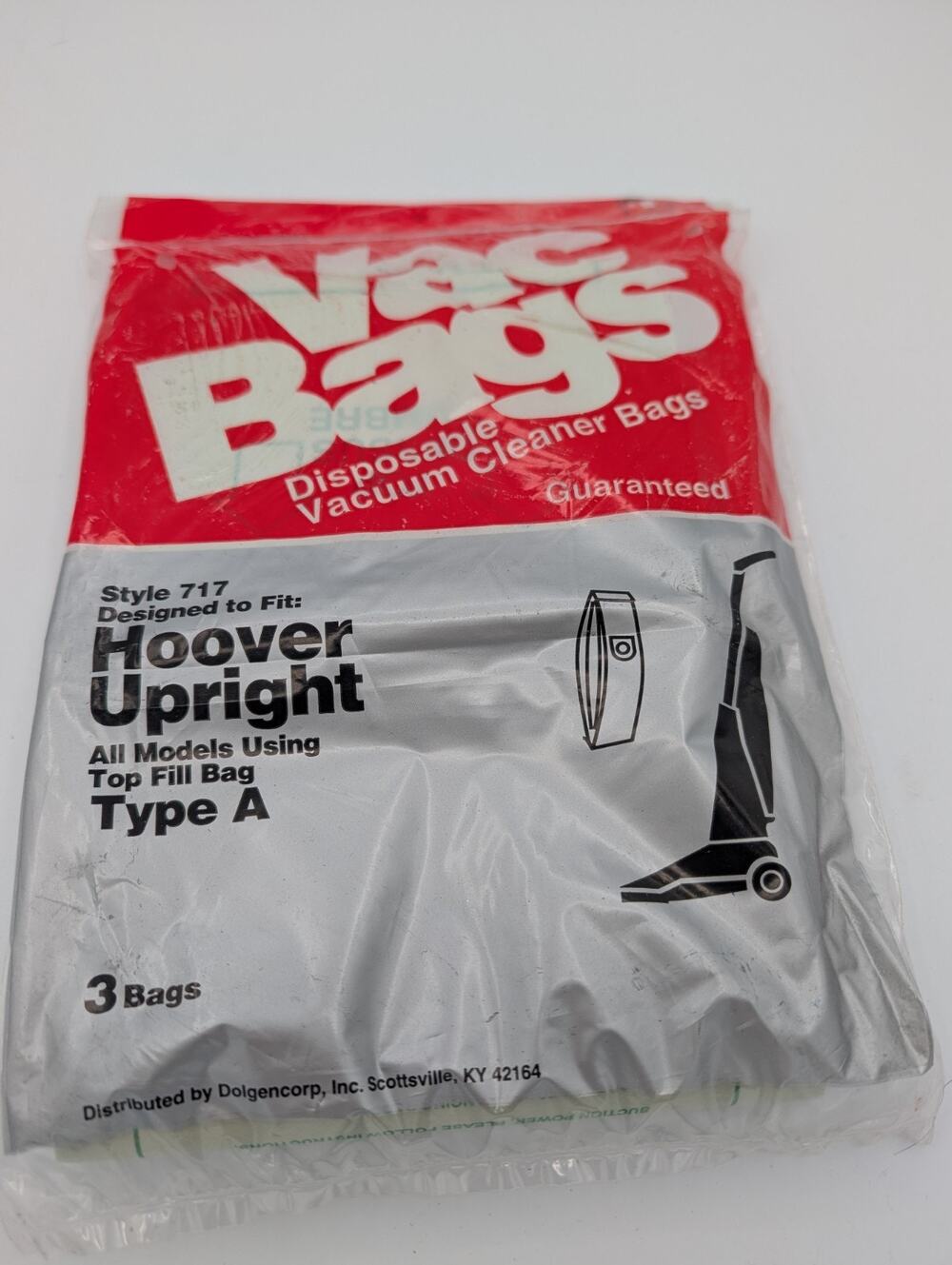 3 Pack - Hoover A Replacement Vacuum Cleaner Bags - Dolgencorp New